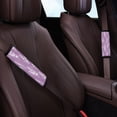 thumbnail image 3 of Chririnla Car Seat Belt Pads Premium Seat Belt Shoulder Pad Polyester Skin-Friendly, Suitable for SUV Auto, Lavender Floral Print, 3 of 7