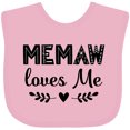 thumbnail image 3 of Inktastic My Memaw Loves Me Boys or Girls Baby Bib, 3 of 4