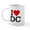White, variant on CafePress - I Love Washington D.C. Mug - 11 oz Ceramic Mug - Novelty Coffee Tea Cup