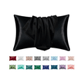 thumbnail image 3 of Luxurious Silk Satin Pillowcase for Hair Skin Pillow Cover Cases Set of 2 Pcs, 3 of 26