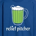 thumbnail image 3 of Instant Message - Relief Pitcher Green Beer - Men's Long Sleeve T-Shirt, 3 of 6