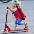 thumbnail image 2 of Costway Red Folding Aluminum 2 Wheel Kids Kick Scooter Adjustable Height LED Light Up, 2 of 10