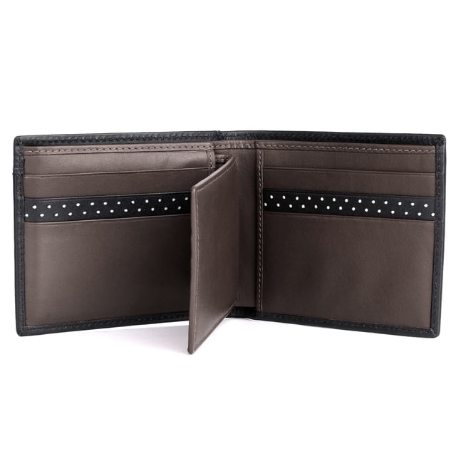 Cartera Dopp Alpha de pliegue fino con cartera extraíble negra