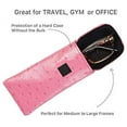 thumbnail image 3 of 2 Pack Eyeglass Case Top Closure, Slip In Eyeglass Case Soft Faux Leather For Large Glasses, Women Men, 3 of 6