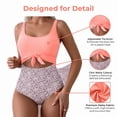 thumbnail image 7 of Olaglory Women's One Piece Swimsuit Tummy Control Bathing Suit for Women Slimming Cutout Tie Knot Swimwear, 7 of 7