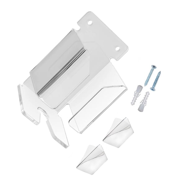 Advancent Soporte acrílico duradero y exquisito para afeitadora: organice los elementos esenciales de afeitado que ahorran espacio Decoración del hogar claro