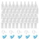 50PCS 30ml Flacons en Plastique Blanc Vaporisateur Flacons Réutilisables Vaporisateurs Pipette Atomiseur Récipient Liquide pour Huiles Essentielles, Voyage, Parfums – image 1 sur 7