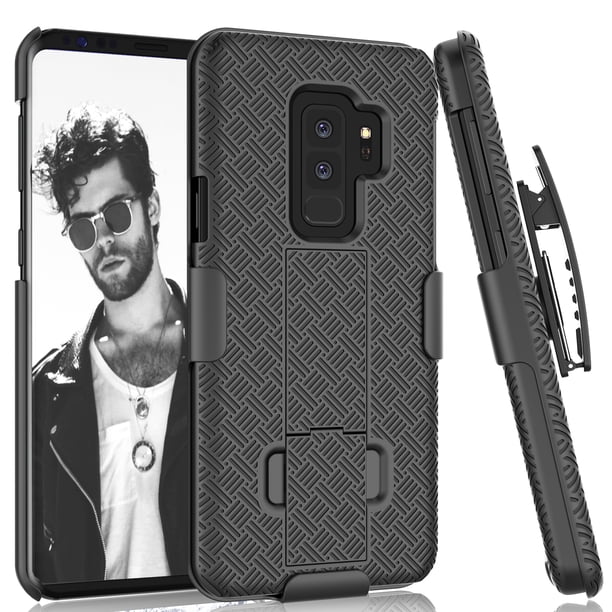 Galaxy S9 Plus Case Galaxy S9 Sturdy Case Samsung Galaxy S9 Plus Holster Tekcoo Tstraw Hard Shell Built In Kickstand Secure Locking Belt Swivel Clip Defender Full Body Ultra Slim Cases Cover Walmart Com