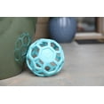 thumbnail image 5 of JW HOL-ee Roller™ Tug and Fetch Treat Dispenser Puzzle Ball Dog Toy, Natural Rubber, Large 5.5" for Dogs 60+ lb, Blue, Pack of 1, 5 of 8