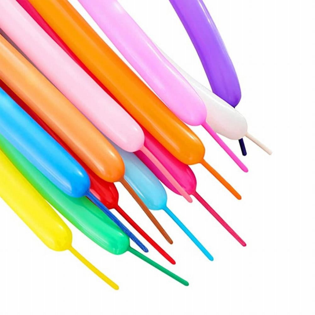 100X New Long Balloons Different Colours Latex 260Q Traditional Modelling