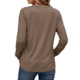 thumbnail image 4 of MOSHU 3 Pack Pullover Sweatshirts for Women Crew Neck Long Sleeve Shirts Casual Loose Fit Sweatshirts Curved Hem Tunic Tops, 4 of 9