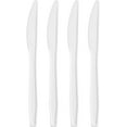 thumbnail image 2 of Nicole Fantini Medium Weight White Disposable Plastic Knife Collection: Qty 100, 2 of 4