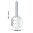 thumbnail image 3 of Cat Litter Scoop, Litter Sifter Scoop with Hollow Grid for Pine Pellets,ABS Plastic Kitty Litter Scooper Durables Mesh Scooped Easys To Clean Suitable For Litter Boxes 10.23x4.33in, 3 of 6