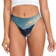 thumbnail image 1 of Balery Dancing Whale Tangas de Algodón para Mujer con Estampado – Ropa Interior Sexy, Transpirable, G-string-3X-Large, 1 of 6