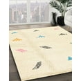 thumbnail image 2 of Ahgly Company Indoor Rectangle Abstract Golden Blonde Gold Solid Area Rugs, 7' x 9', 2 of 6