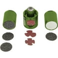 thumbnail image 2 of TIP MASTER 6-in-1 Cue Tip Tool - Pool Billiards Shaper/Scuffer/Tapper - GREEN, 2 of 2