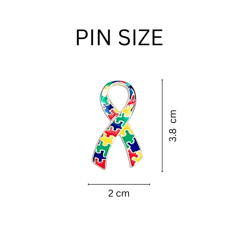 Autism Infinity Pin Autism Pin Large Flat Autism Awareness Ribbon Pin - 2.8 Cm X 1.7 Cm ...