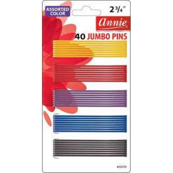 Annie Jumbo Pins 2 3/4" 40Ct