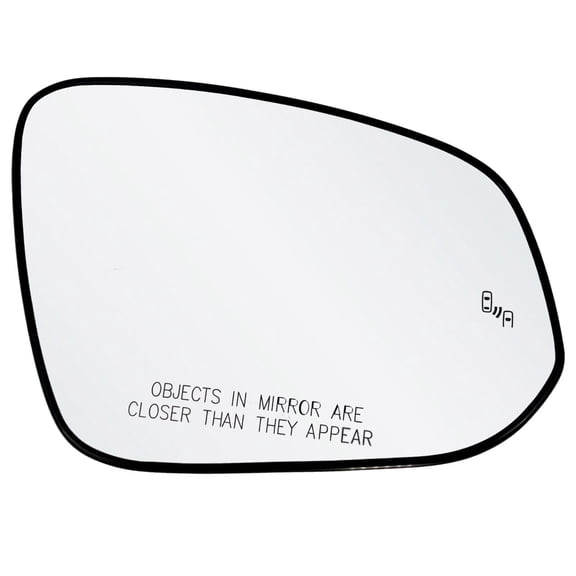 Rugged TUFF Passenger Side Mirror Glass Replacement for 16-20 Toyota 4 Runner, 16-18 Rav4, 16-23 Tacoma (BSD)