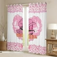 thumbnail image 2 of Pink Cow Curtains & Drapes Western Decor Curtains for Bedroom, White Cow Print 30%-50% Blackout Curtains Cowhide Cowgirl Boots and Hat Window Curtains 52Wx63L, 2 of 6