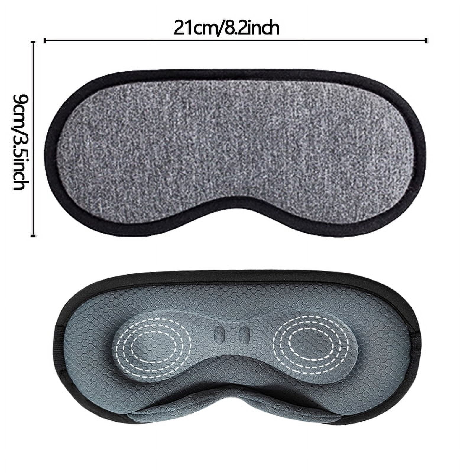 3D heated massage eye mask portable waterproof gray sleep shading eye protection