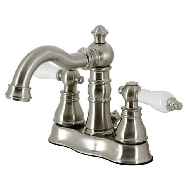 Kingston Brass FSC1608APL Robinet de Salle de Bain 4 Po, Nickel Brossé