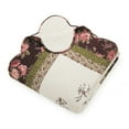 thumbnail image 2 of Modern Heirloom Brooke Ivory/Burgundy Floral Embroidered Bedspread, Queen, All Ages, 2 of 4