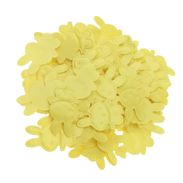 Applique de la ducha de la muchacha 100 Nylon Baby Shower Conejo Apliques Bebé Juguete DIY Craft Trim Decor Amarillo Magideal Applique de la ducha de la muchacha