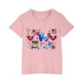 thumbnail image 2 of Lilgiuy American Flag Shirt for Little Boys Girls USA Flag Goblet Graphic T-Shirt 4th of July Shirt Patriotic Tee Tops for Hawaiian Beach Camp(Pink,5-6 Years ), 2 of 5