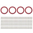 thumbnail image 1 of Remote Control Beadlock Wheel Rim Replacement Ring 4PCS Compatible with 110 TRX4 SCX10 90046 90047Car 1.9in Wheels Rims, 1 of 6
