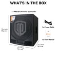 thumbnail image 5 of 18" Powered PA Subwoofer with Class-D Amp, XLR/RCA Inputs, High-Pass Output, 40–160Hz Crossover, 5 of 6