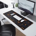 thumbnail image 2 of Long Mouse Pads for Desk,Dark Blue Halloween Pumpkin Faces Desk Mats on Top Of Desks, Desk Mouse Pad Extra Large with 3mm Non-Slip Base and Stitched Edge for Gaming,Office,Work,Home 31.5"x11.8", 2 of 6