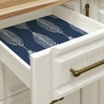 thumbnail image 3 of Amazing Blue, Wall Striped Feather Leaves Peel & Stick Wallpaper 15.7 x 47.2", 3 of 5