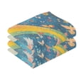 thumbnail image 2 of Cotton Towel Two-Piece 16x28 Inch One Sizex2 Face Towel Set Towel Set Cotton Hand Bath Towel Bathroom Beach Rainbow Dove, 2 of 8