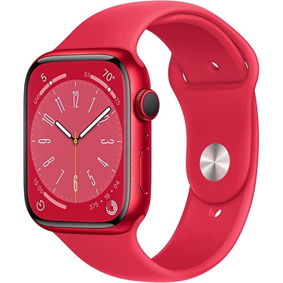 Restored Apple Watch Gen 8 Series 8 45mm (PRODUCT)RED Aluminum - (PRODUCT)RED Sport Band MNUR3LL/A (Refurbished)
