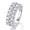 Total stone weight:1.8ct, variant on Moissanite Wedding Bands for Women 1.0ct Round Cut D Color VVS1 3-Row Eternity Wedding Ring Size 7