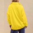 thumbnail image 6 of ManxiVoo Oversized Button Down Neck Pullover Sweatshirt for Women Long Sleeve Casual Comfortable Daily Wear Tops XXL Size Yellow, 6 of 9