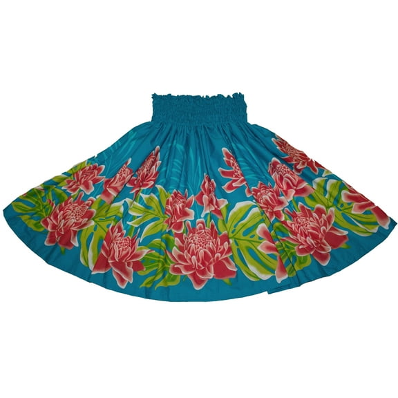 Hawaiian Pa'u Hula Dancer Dress Skirts Hawaii Flower Skirt For Women