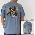 thumbnail image 4 of Hunting Dog & Duck Graphic T-Shirt – Retriever Dog with Mallard & Camo Hat Tee (Front & Back Design), 4 of 6