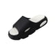 thumbnail image 4 of Sandalias de ducha para hombre con punta abierta, transpirables, informales, para uso diario Negro 39 4, 4 of 9