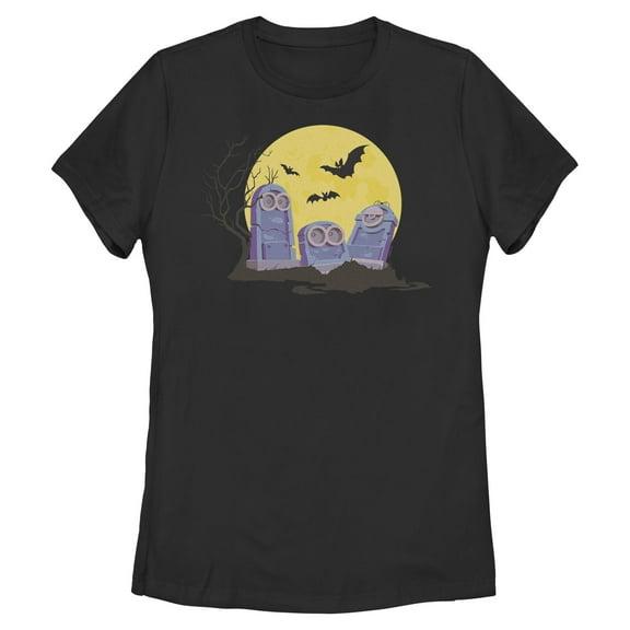 Womens Despicable Me Full Moon Dave Kevin Stuart Tombstones T Shirt