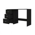 thumbnail image 3 of RST Brands Holbrook Wood 3-Drawer Desk in Black Veneer, 3 of 5