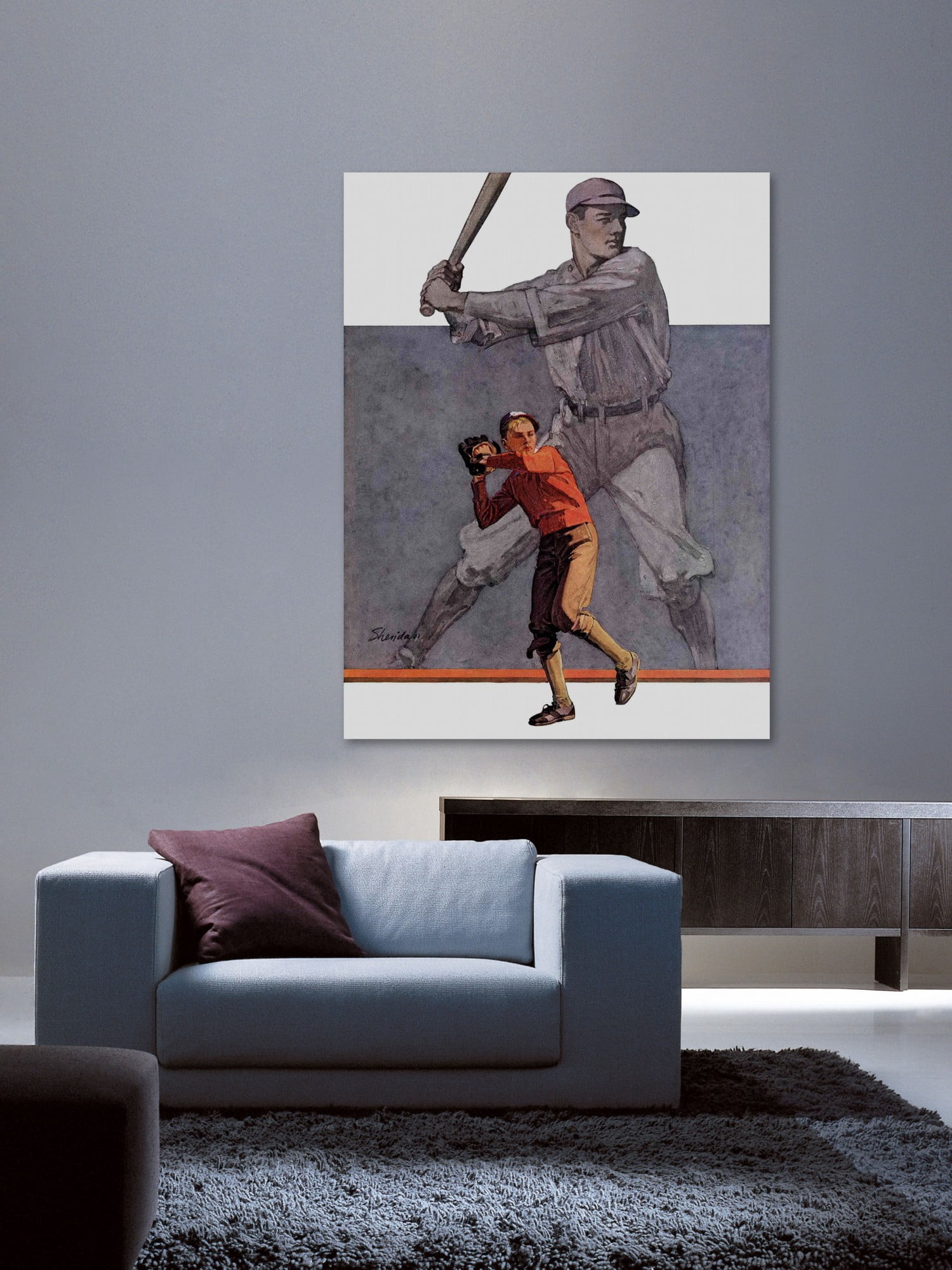 Marmont Hill Shadow Batter by John E. Sheridan Painting Print on Canvas
