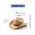 thumbnail image 5 of ROZYARD Vintage Sueded Denims Hat Trendy Western Headwear Casual Western Hat Outdoor, 5 of 20