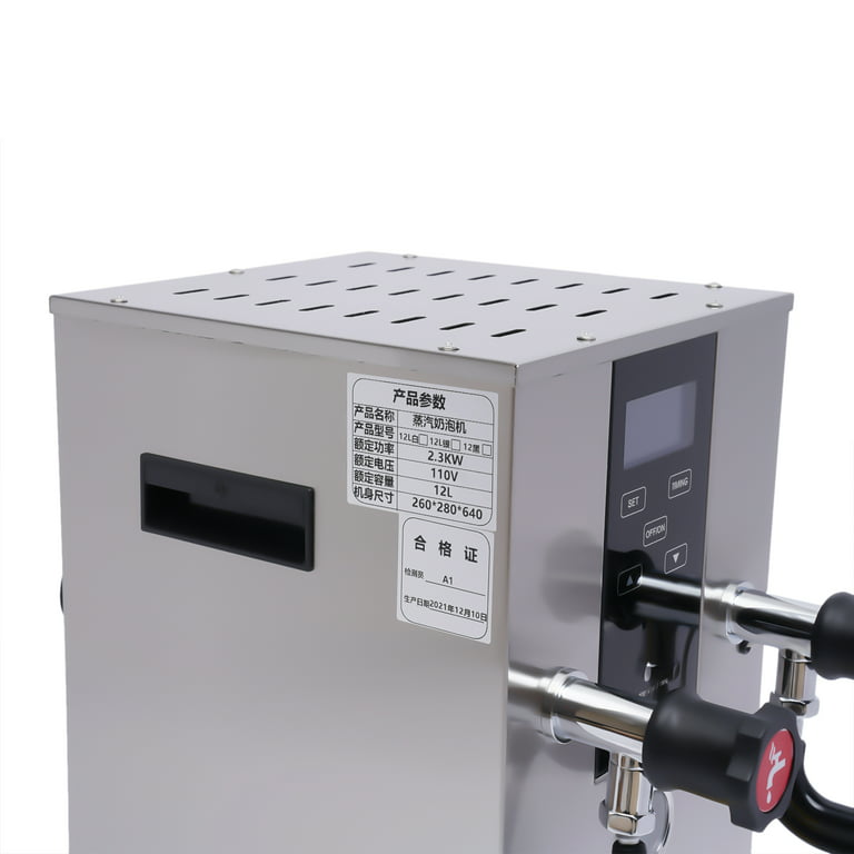 DMWD Milk Steamer Commercial Pump Pressure Milk foam Frother Espresso  Coffee Steam maker Stainless Steel Water Boiling Machine
