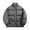 Dark Gray, variant on Men's Loose-Fit Casual Long-Sleeve Down Jacket, Black, M