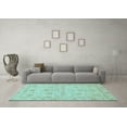 thumbnail image 3 of Ahgly Company Indoor Rectangle Oriental Light Blue Traditional Area Rugs, 7' x 9', 3 of 4