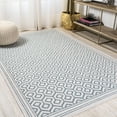 thumbnail image 4 of JONATHAN Y SANTA MONICA 5 x 8 Area Rug, Marvao Diamond Trellis - Teal/Gray, SMB111A-5, 4 of 7