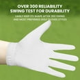 thumbnail image 6 of FINGER TEN Men's Golf Gloves for Right Left Handed Golfer Rain Grip Value 2 Pack, Golf Glove for Left or Right Hand Hot Wet Weather No Sweat Black Gray White Blue, 6 of 8