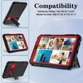 thumbnail image 3 of SUPNICE Case for Samsung Galaxy Tab A9 8.7 Inch 2023 (SM-X110/X115/X117) with Kickstand, Shockproof Bumper Case for Galaxy Tab A9 2023 8.7”,Red, 3 of 8